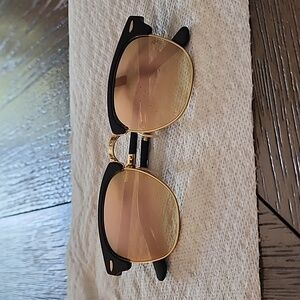 Ray-ban Clubmaster Purple Mirrored Lenses Gold RB2176